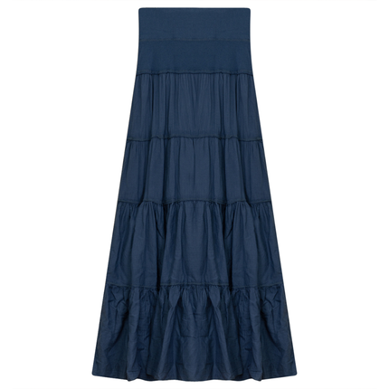 Ladies Tiered Maxi Gauze Skirt