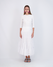 Ladies Tiered Maxi Gauze Skirt