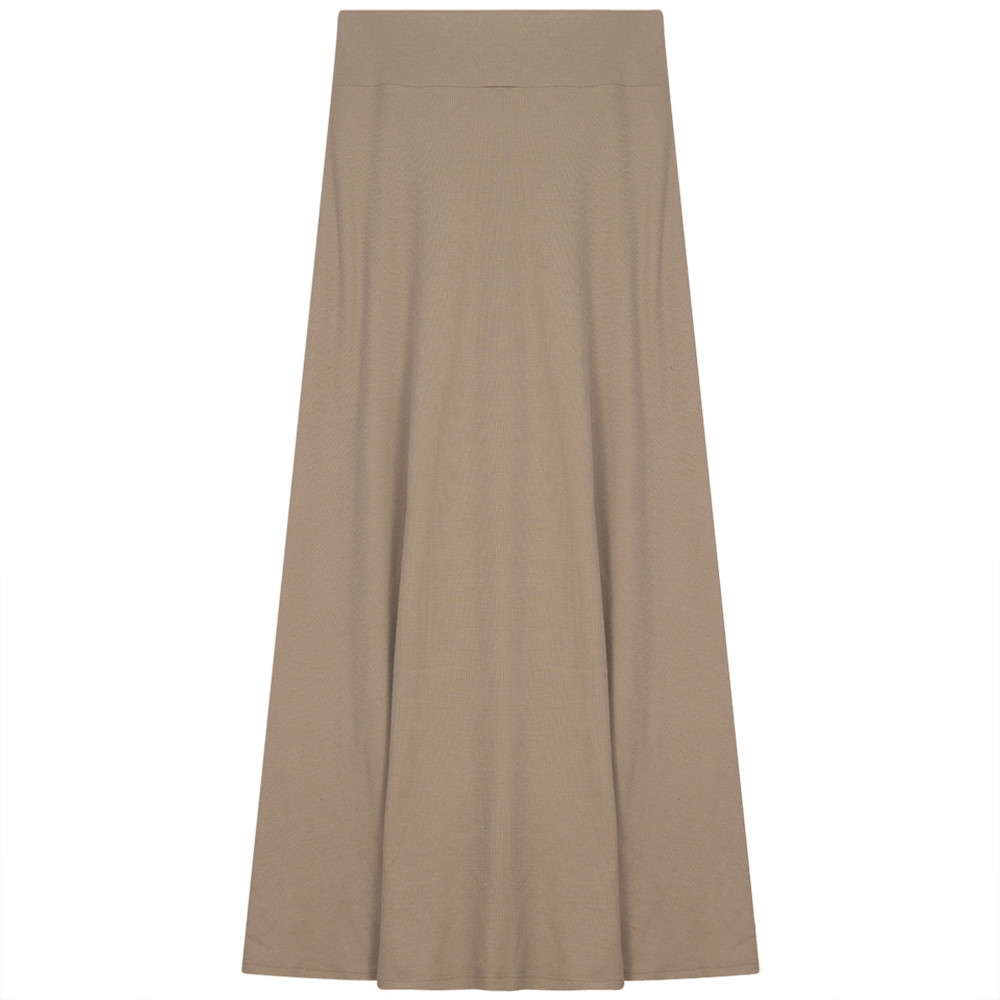 Ladies Cotton Stretch Long Skirt
