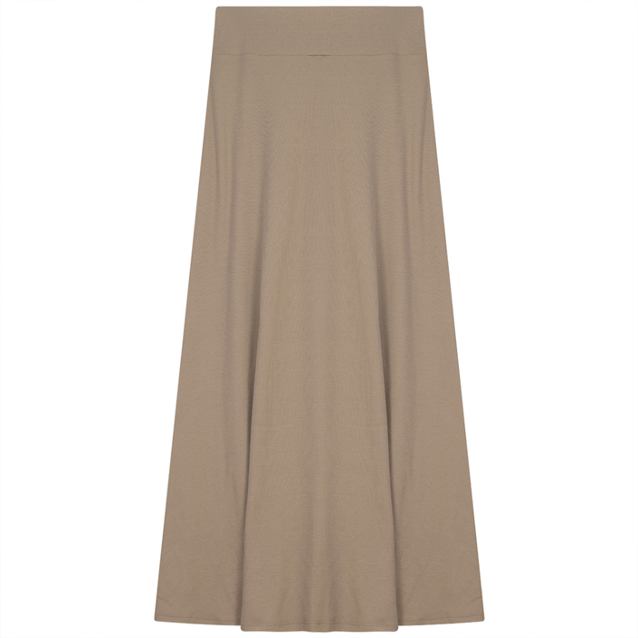 Ladies Cotton Stretch Long Skirt