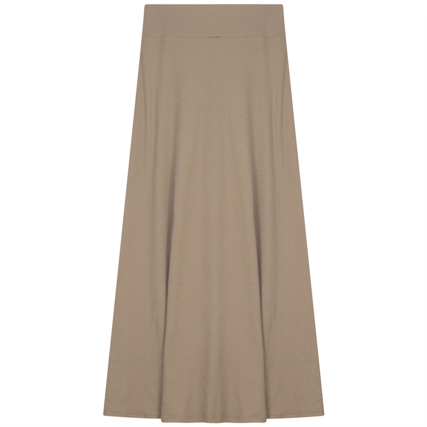 Ladies Cotton Stretch Long Skirt