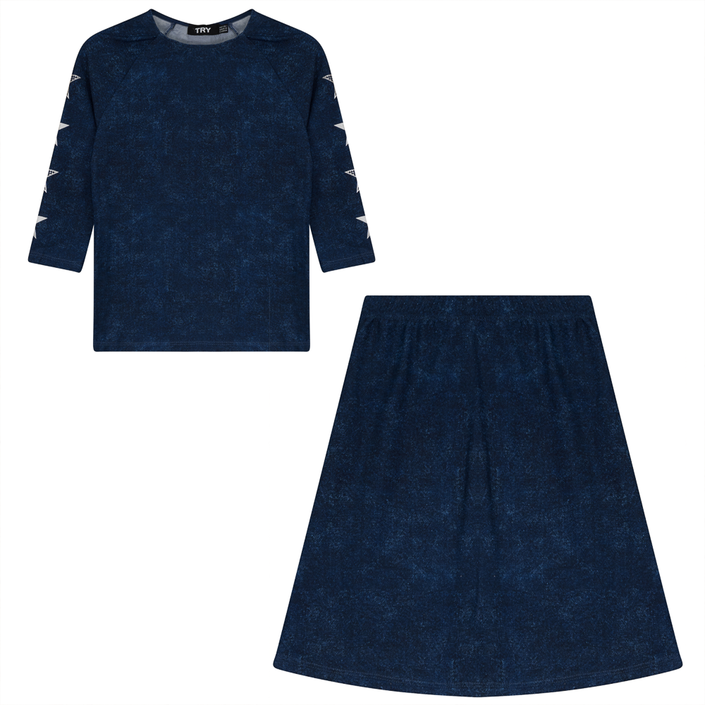 Wash Denim Swim 2 PC Set