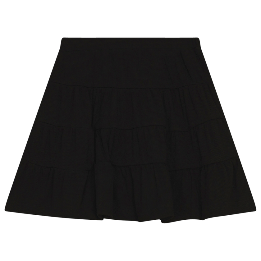 Tiered Rib Skirt