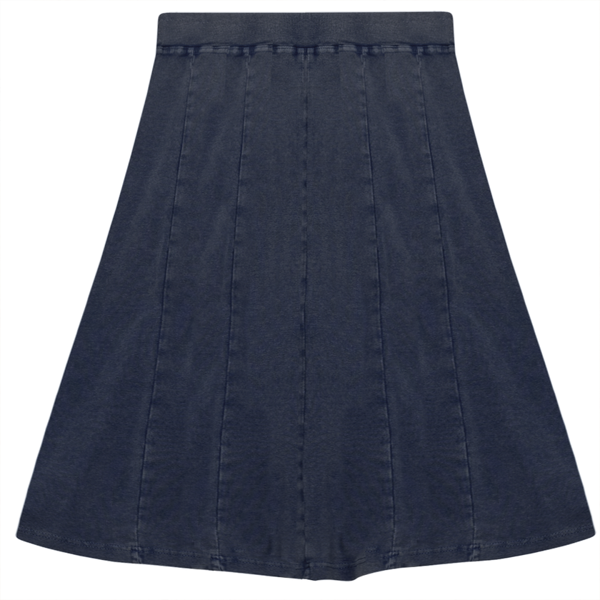 Stone Washed Short Skirt