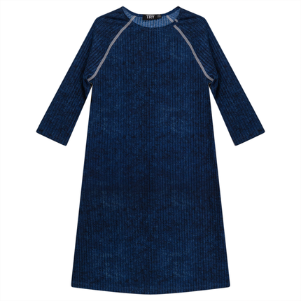 Rib Spandex Swim Dress