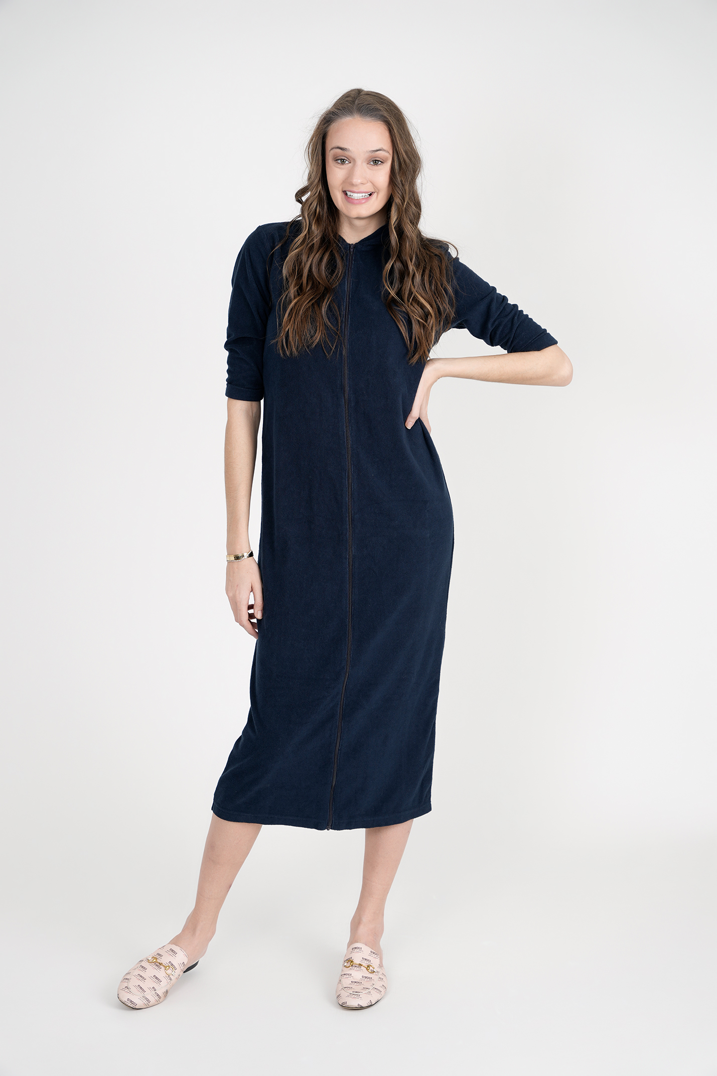 Oversized Terry Midi Robe