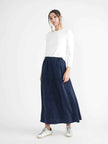 Wash Denim Maxi skirt