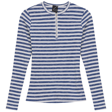 Wash Striped Henley Top