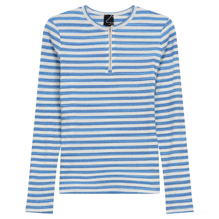Wash Striped Henley Top