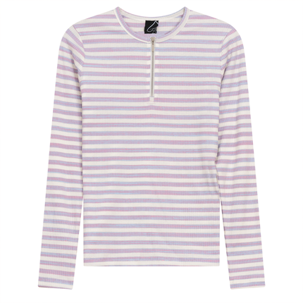 Wash Striped Henley Top