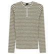 Wash Striped Henley Top