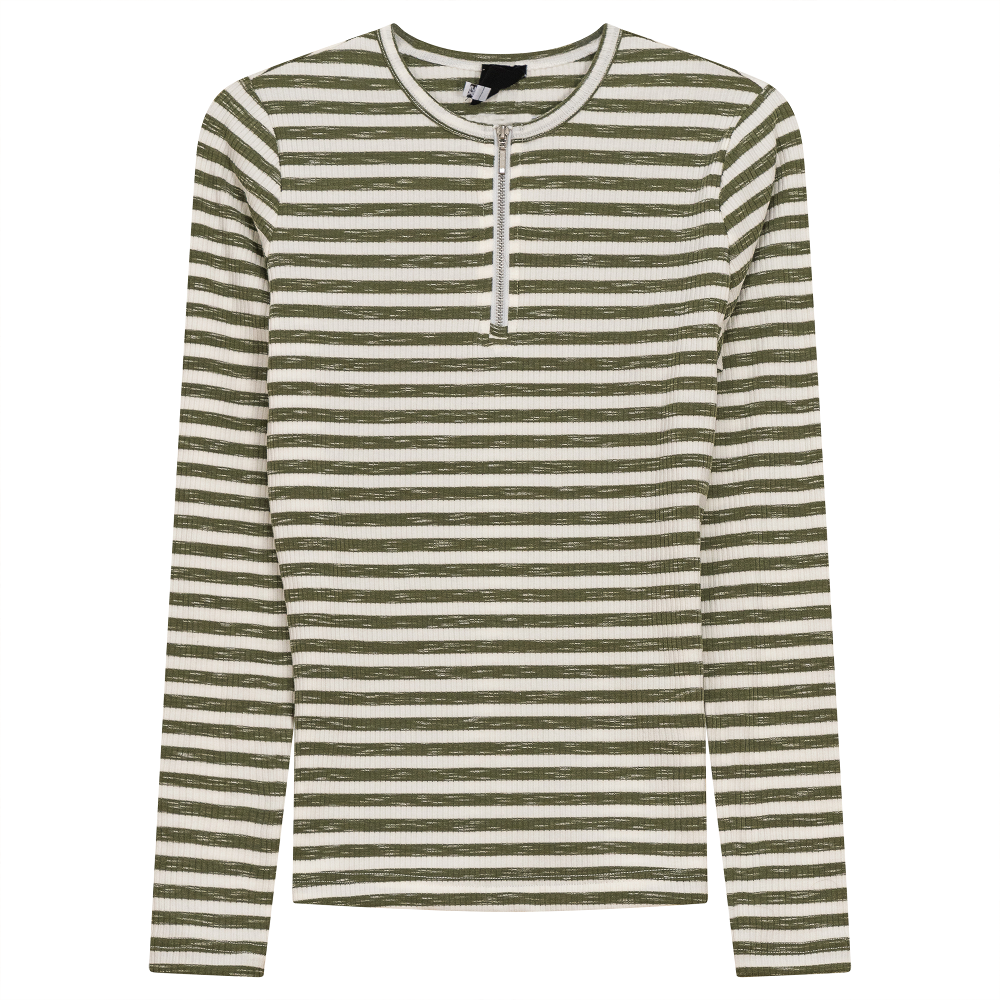 Wash Striped Henley Top