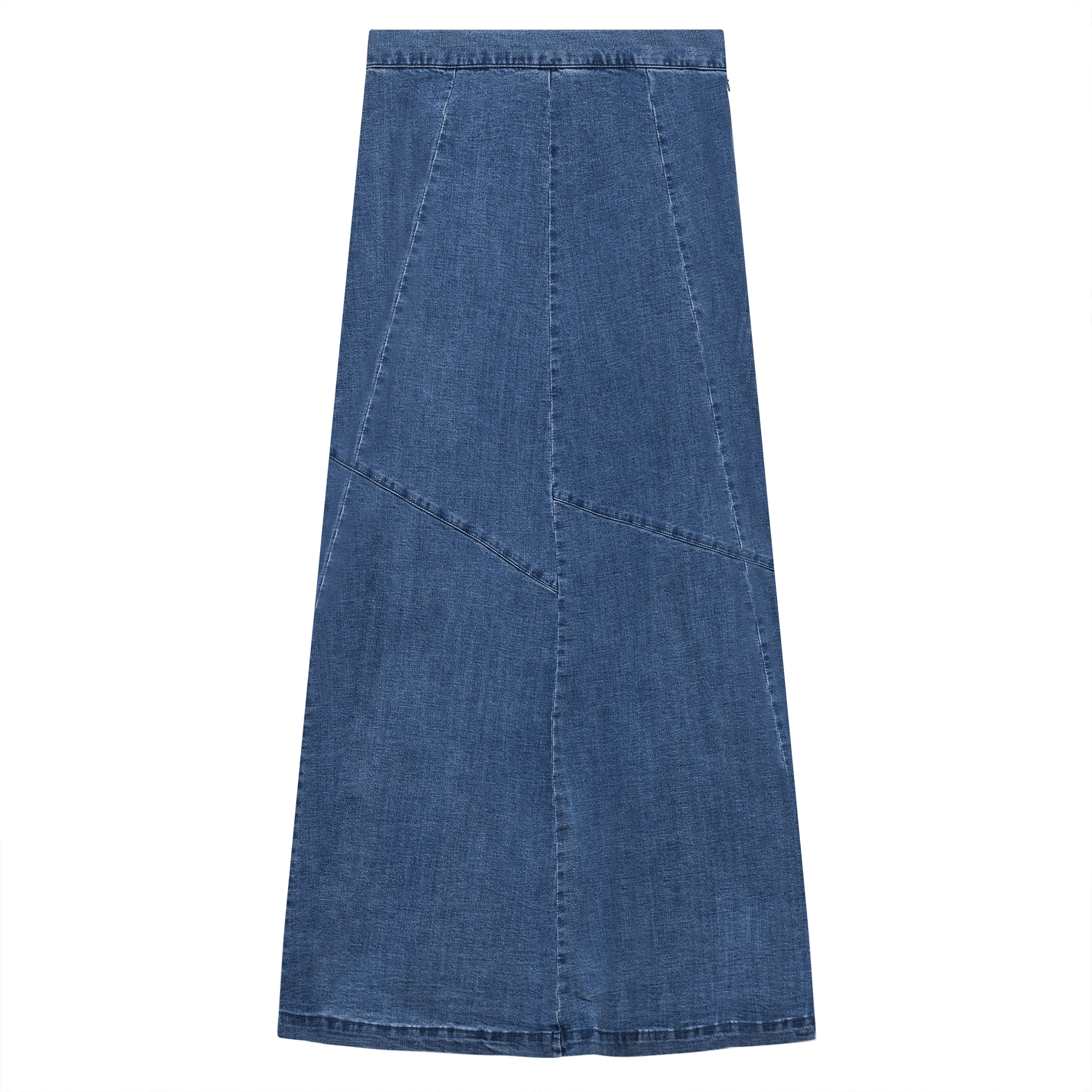 Denim Maxi Trumpet Skirt