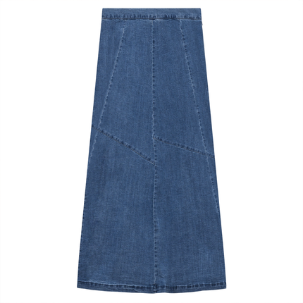 Denim Maxi Trumpet Skirt