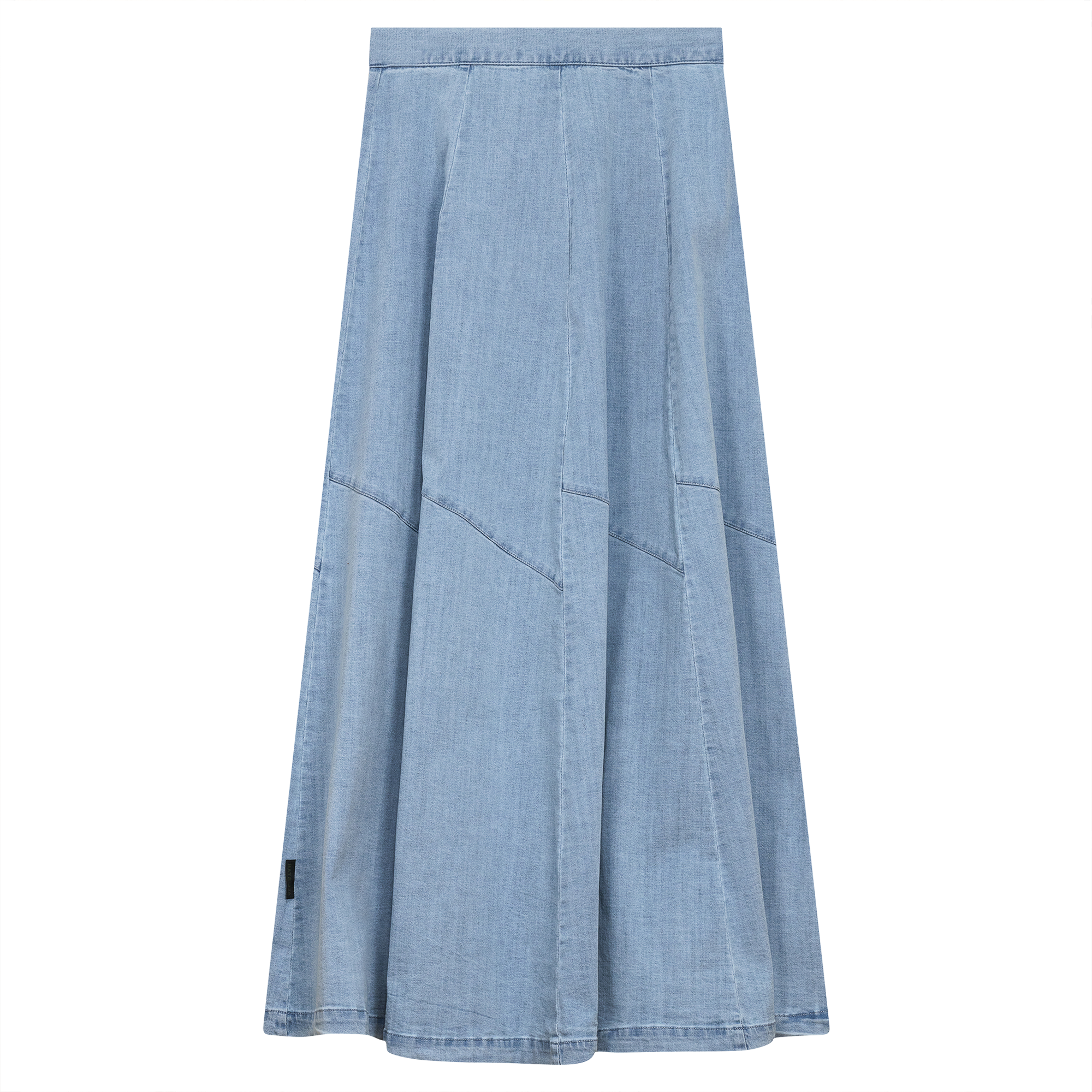 Denim Maxi Trumpet Skirt