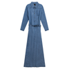 Woven Denim Maxi Dress