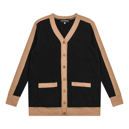 Maternity Ribbed Contrast Cardigan