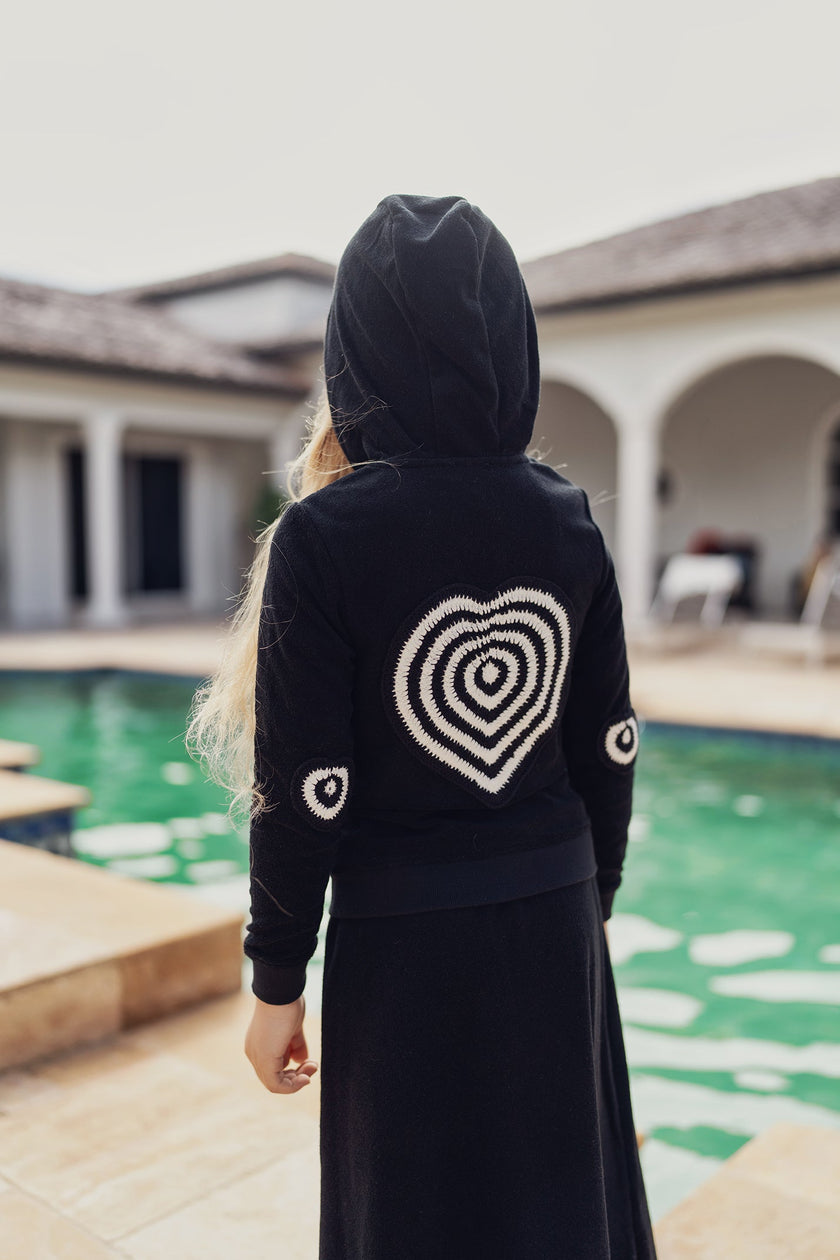 Heart and Star Crochet Terry 2Pc Set