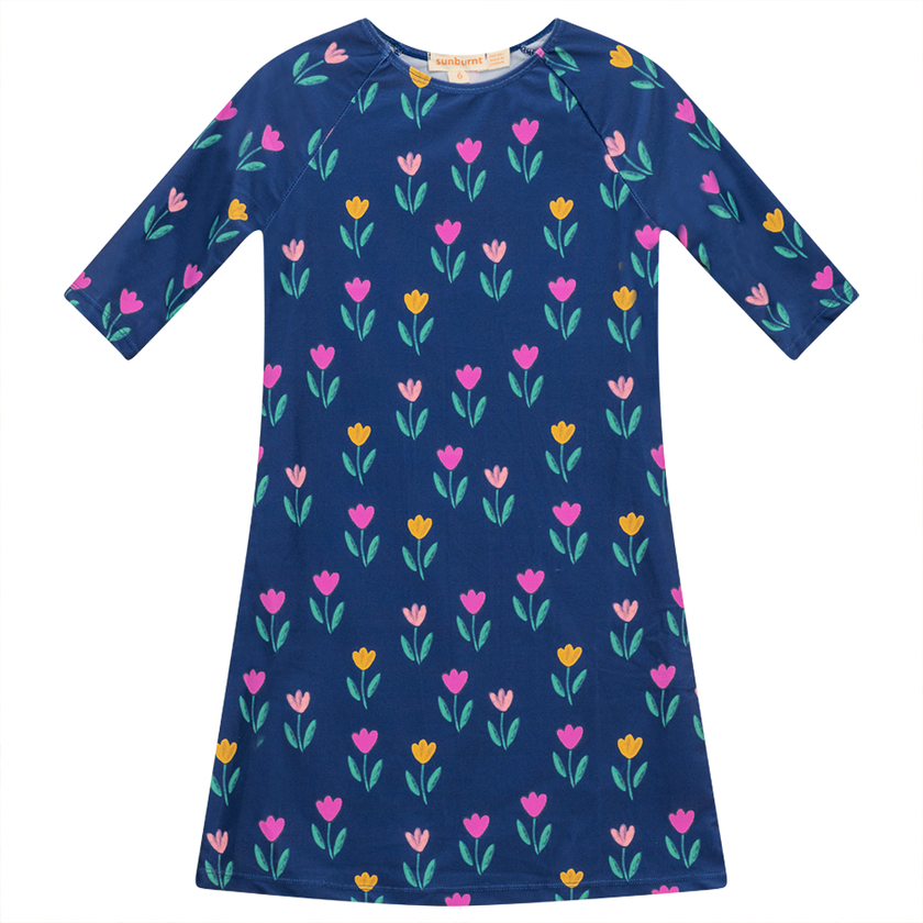 Flower Print Swim Dress