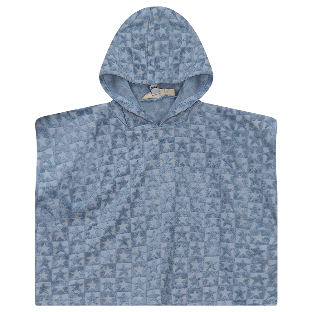 Checkered Floral Star Terry Towel