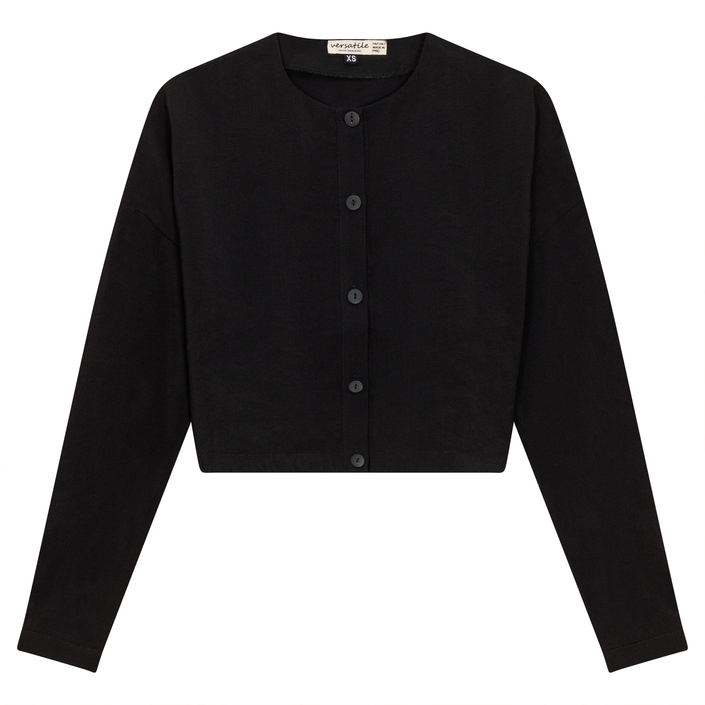 Tencel Cropped Bungee Blouse