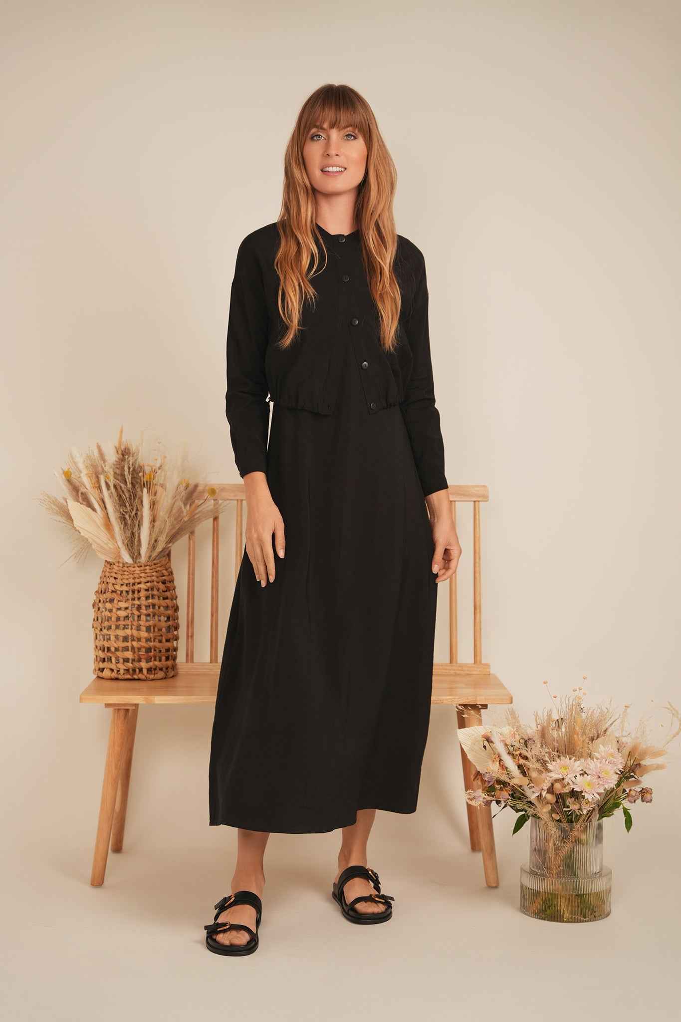 Tencel Cropped Bungee Blouse