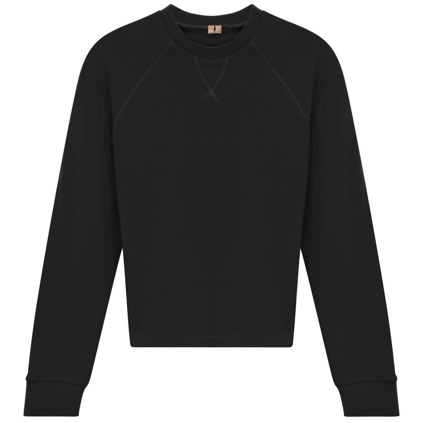 Raglan Sleeves Ribbed Tee