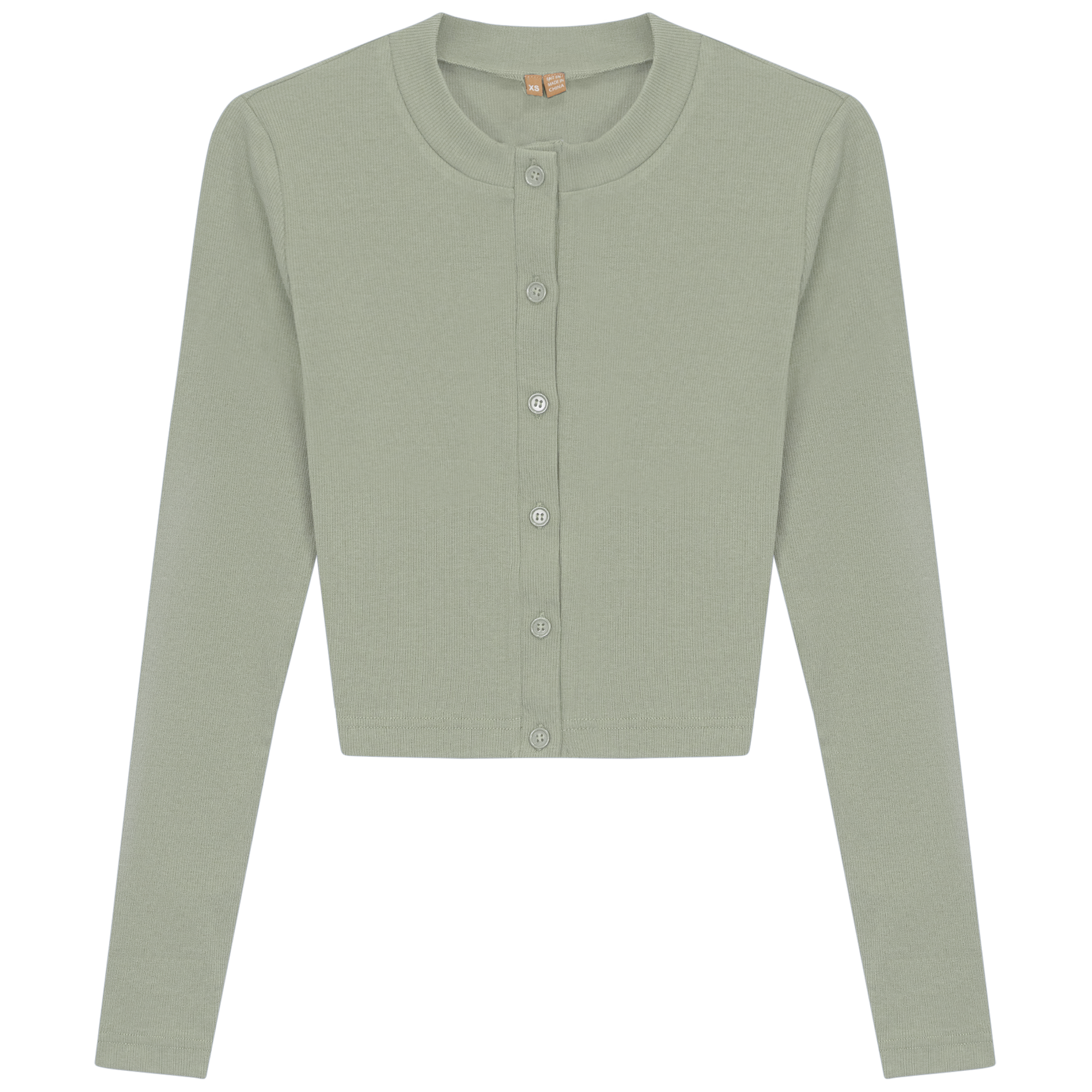 Ribbed Cropped Cardigan