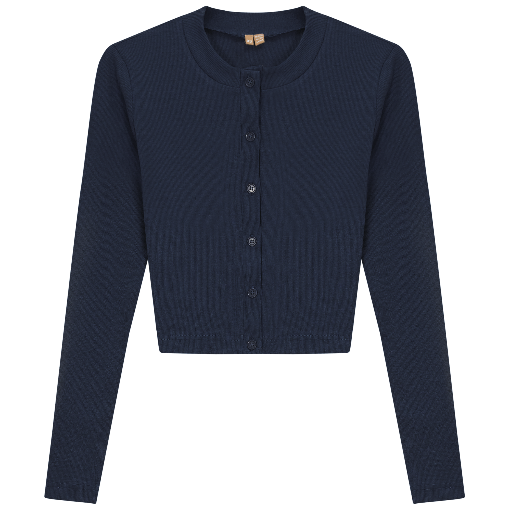 Ribbed Cropped Cardigan