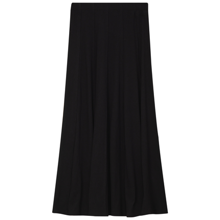 Ribbed Midi Panel Skirt