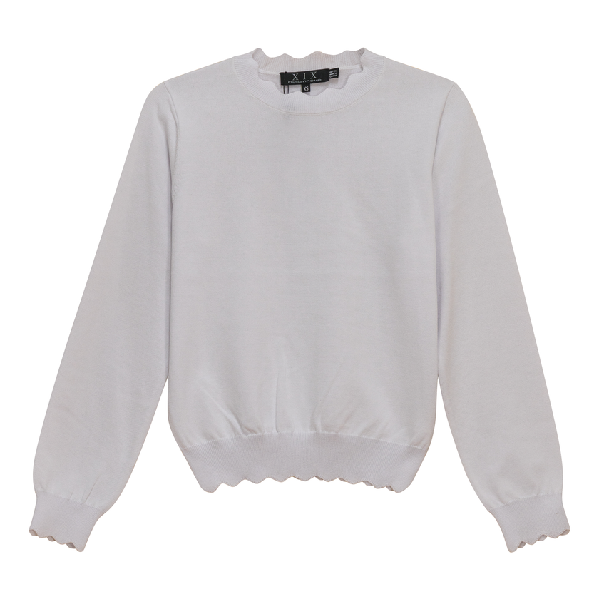 Scallop Knit Top