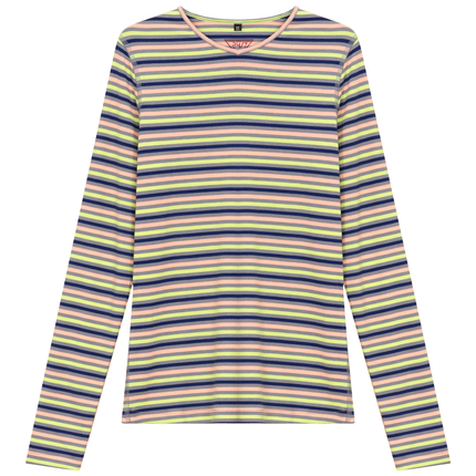 Striped V Neck Tee