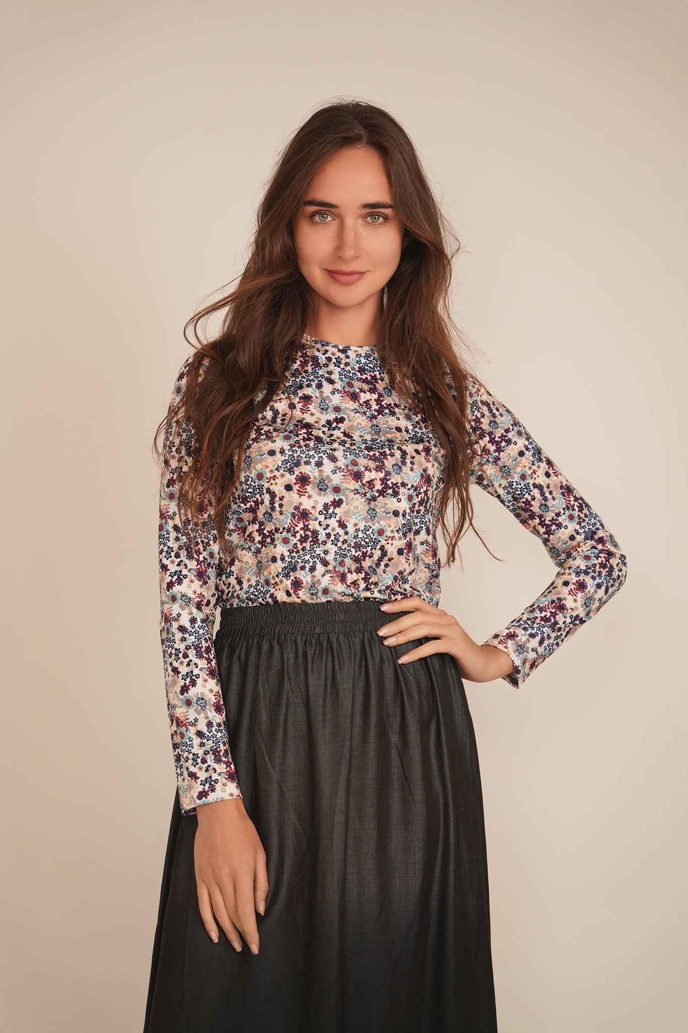 Printed Long Sleeve Tee