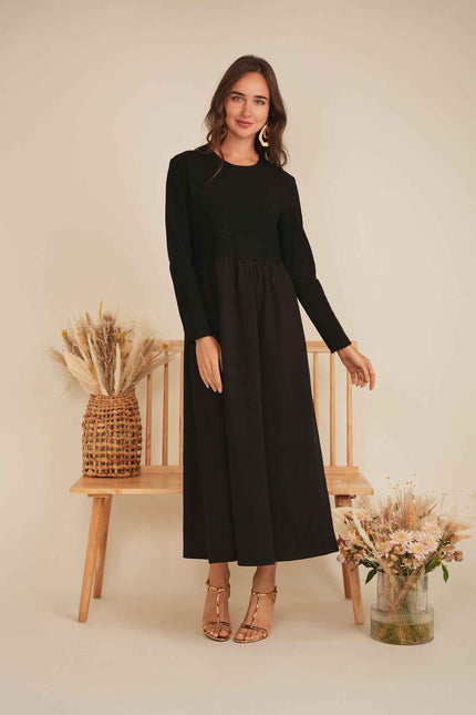 Maxi Flare Combo Dress