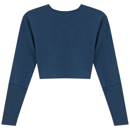 Cropped Ribbed Sweater