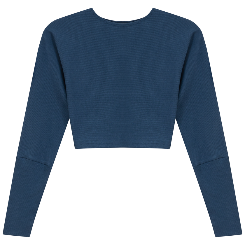Cropped Ribbed Sweater