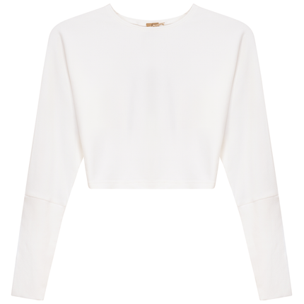 Cropped Ribbed Sweater