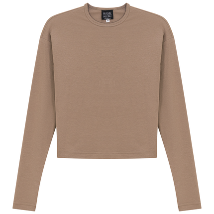 Cropped Off Shoulder Tee