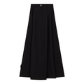Cotton Maxi A Line Fringe Skirt