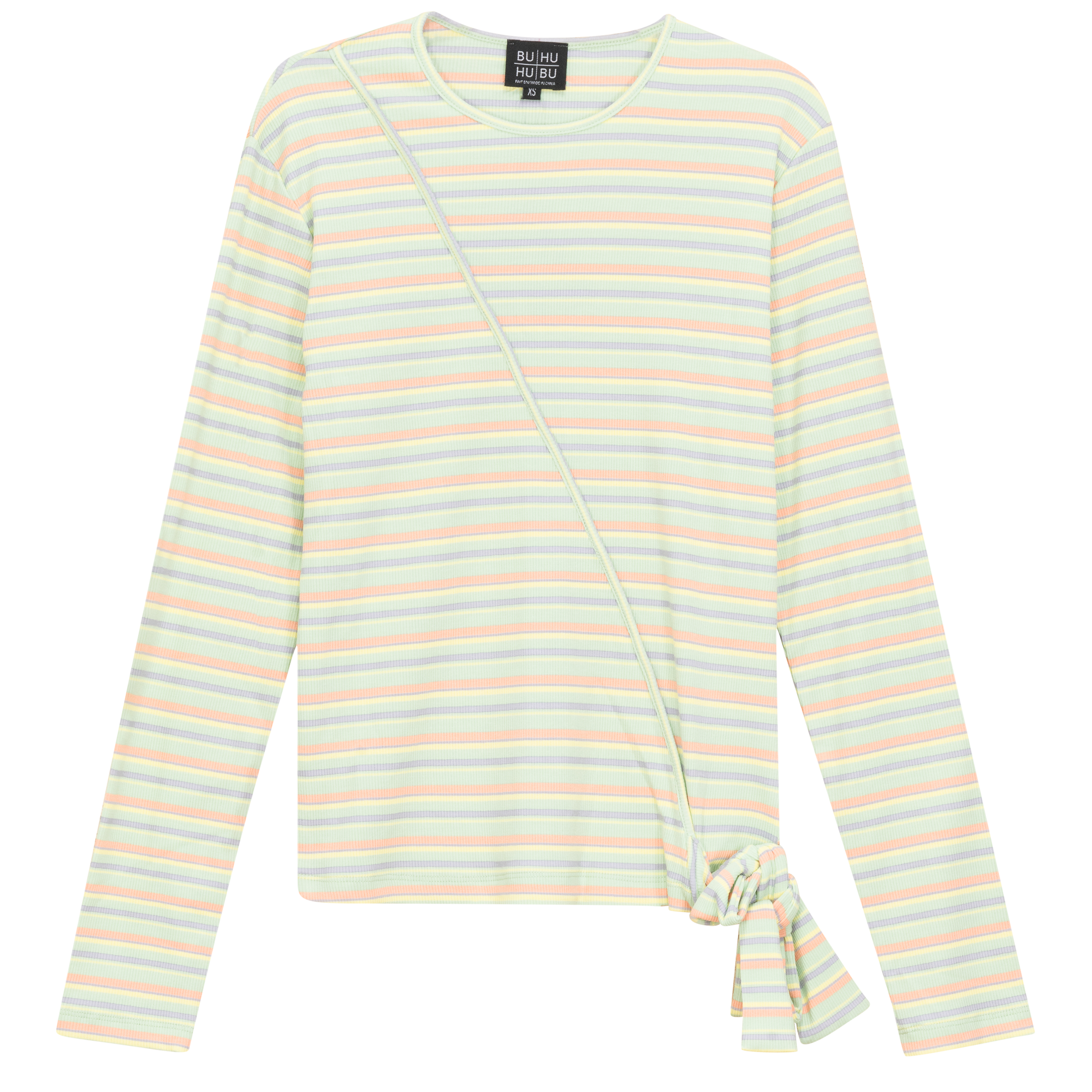 Striped Wrap Tee