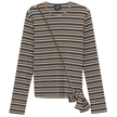 Striped Wrap Tee