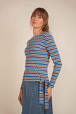 Striped Wrap Tee