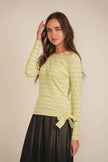 Striped Wrap Tee