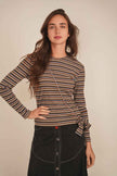 Striped Wrap Tee