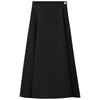 Midi A Line Crepe Skirt