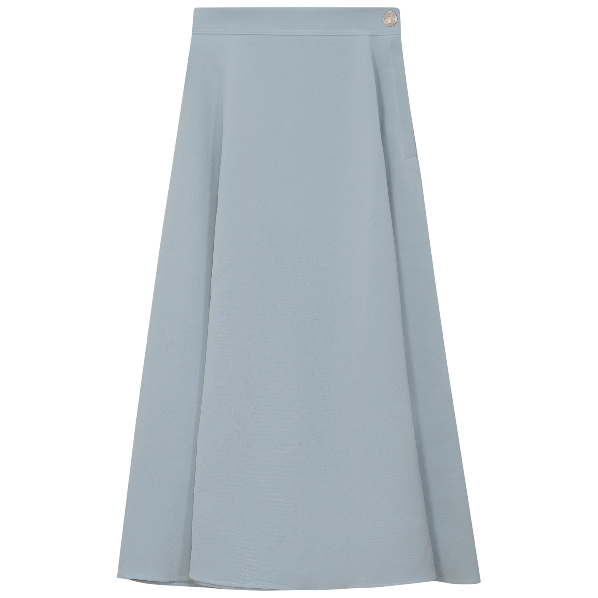 Midi A Line Crepe Skirt