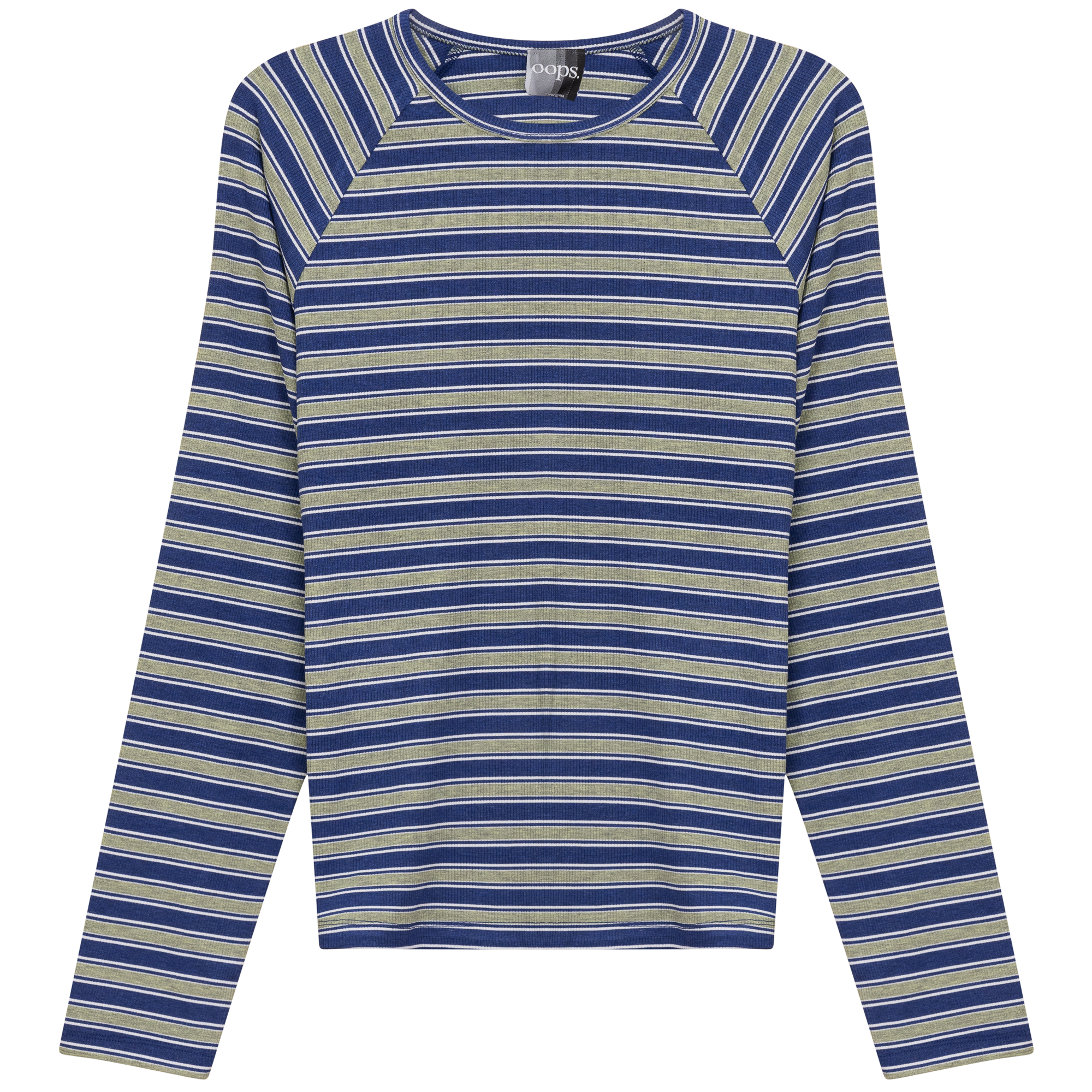 Raglan Sleeve Striped Tee