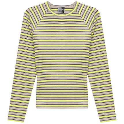 Raglan Sleeve Striped Tee