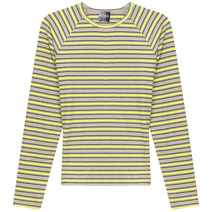 Raglan Sleeve Striped Tee