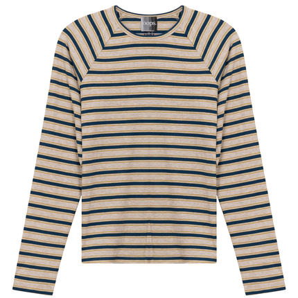 Raglan Sleeve Striped Tee
